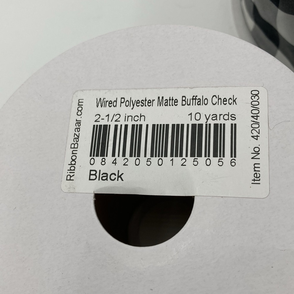 Buffalo Check Wire Ribbon - Picture 4 of 4